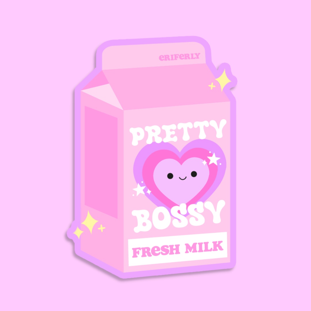 Sticker Pretty Bossy Fresh Milk