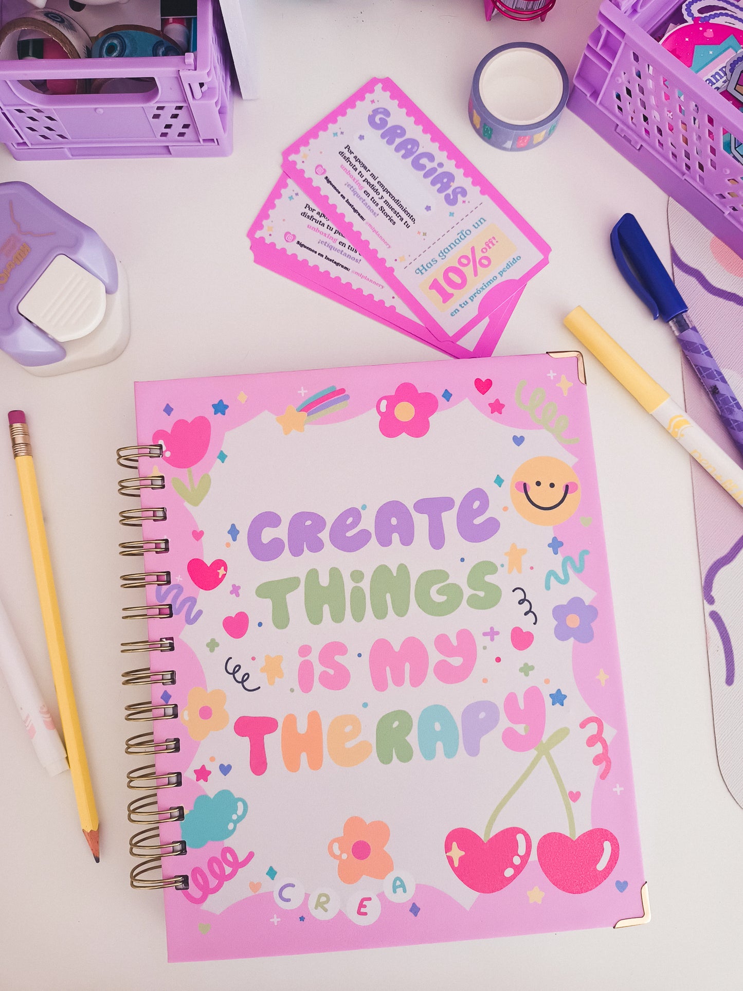 Planner 3 en 1: Create things is my therapy